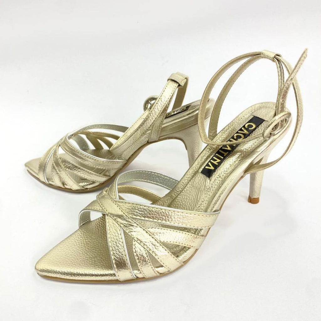 TACÒN - JEBRALIA STORE - 7.5 - CUERO DORADO - CALZADO CACHATINA