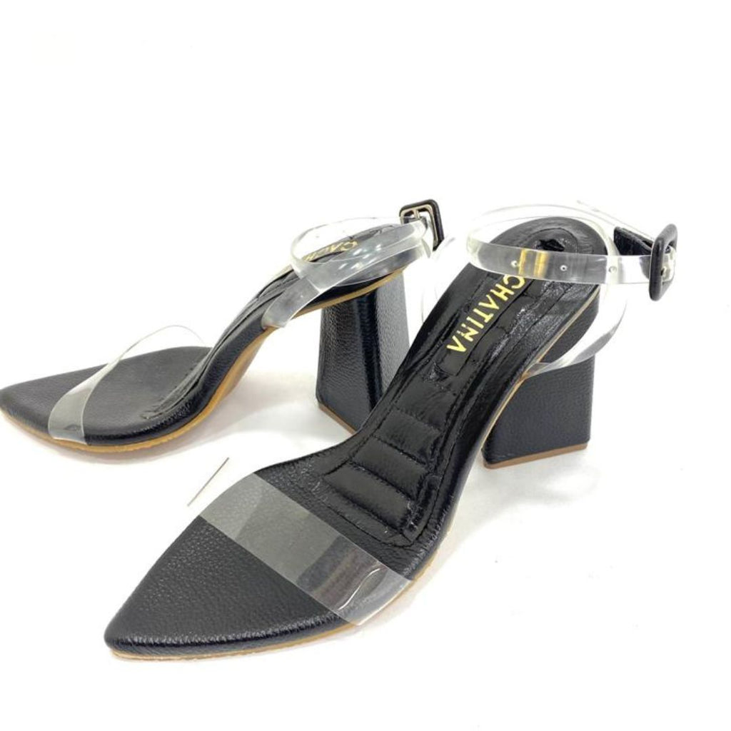 TACÒN - NEW YING STORE - 7.5 - CUERO NEGRO - CALZADO CACHATINA
