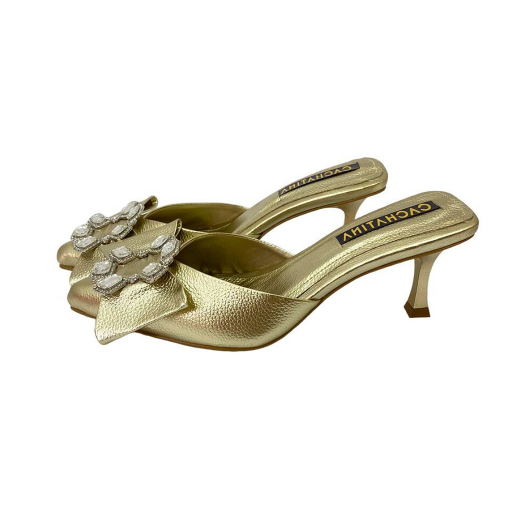 TACÒN - VENECIA STORE - 5.5 - CUERO DORADO - CALZADO CACHATINA