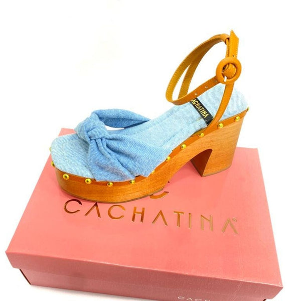 PLATAFORMA - VICTORIA STORE - 7.5 - JEAN CLARO - CALZADO CACHATINA