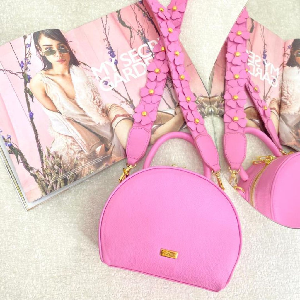 BOLSO CACHATINA - NORI BAG - CUERO ROSA BARBIE
