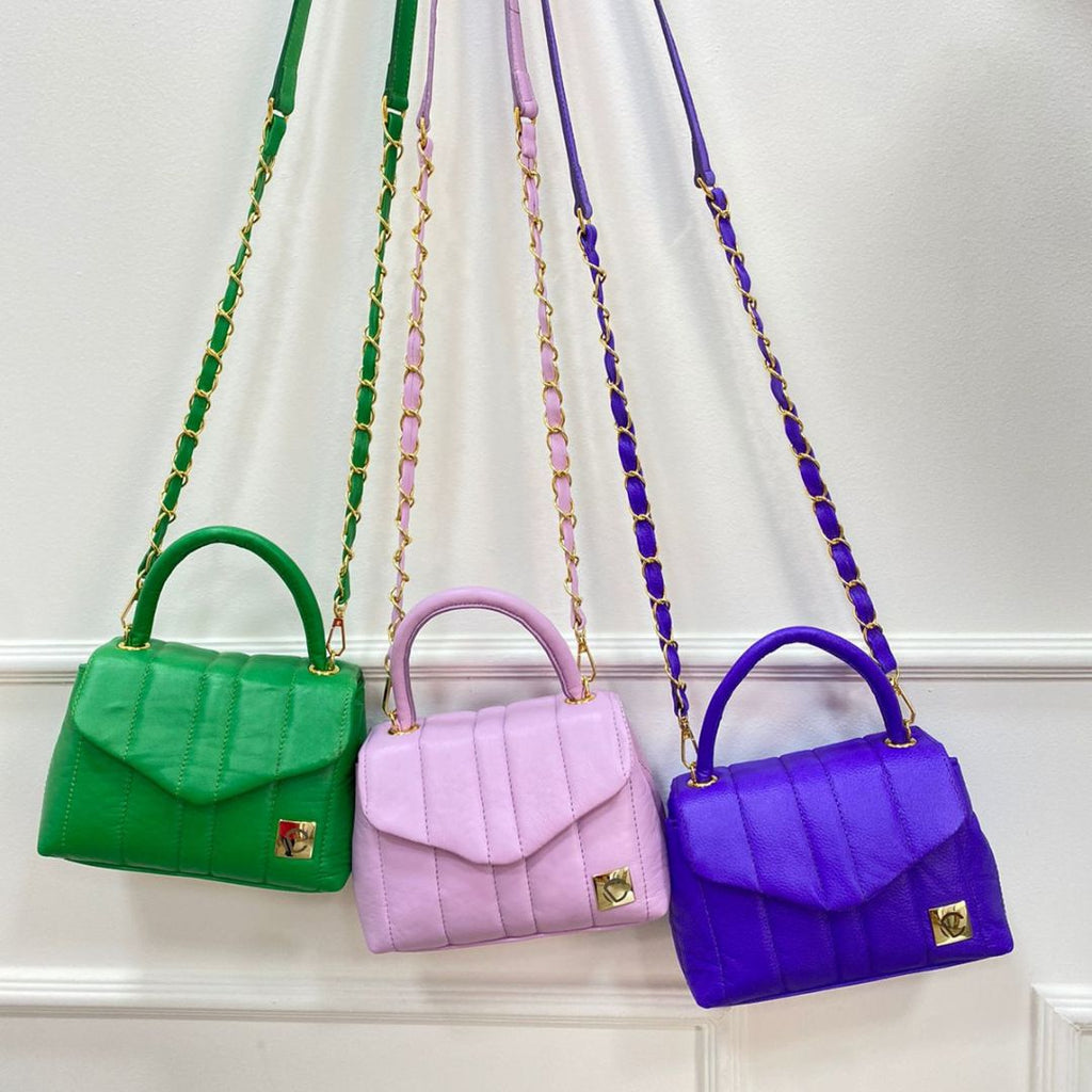 BOLSO CACHATINA CITY BAG CUERO LILA Calzado Cachatina