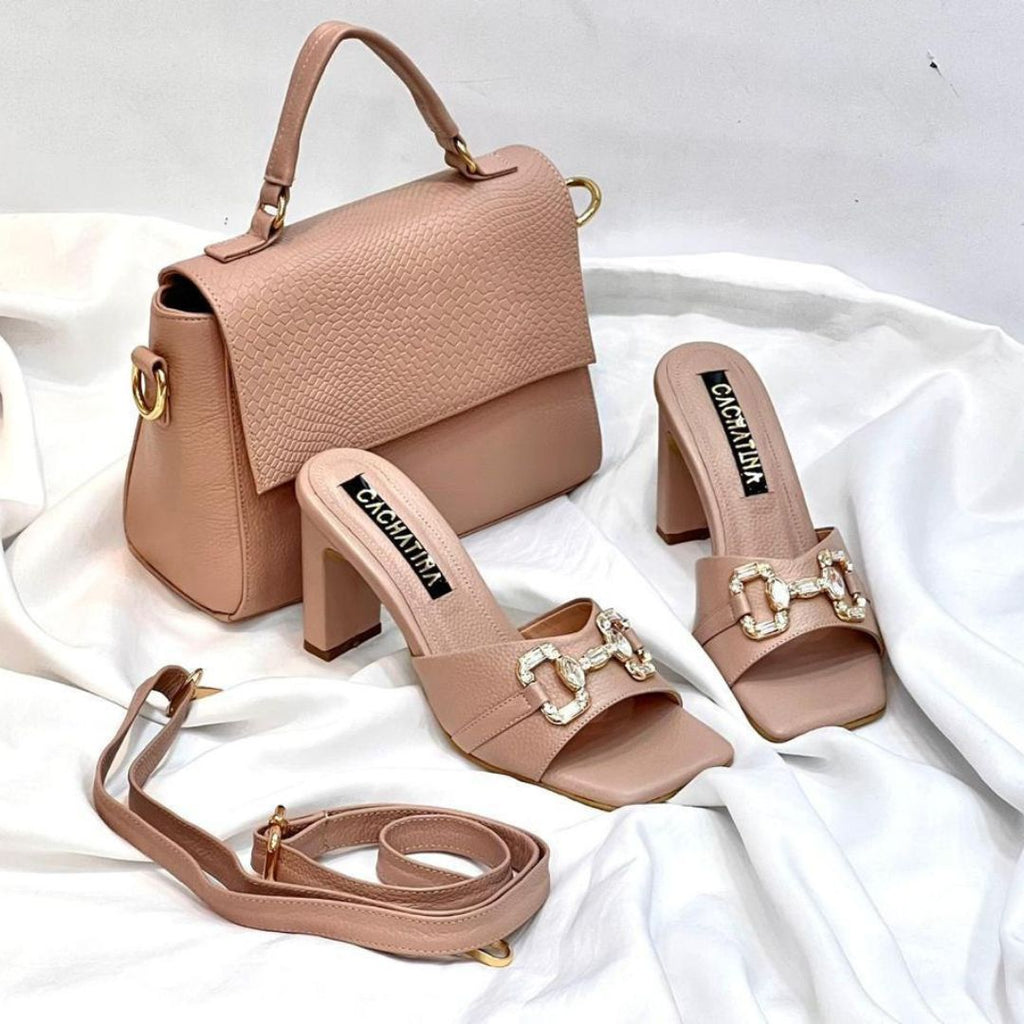 TACÒN - EXIMAR - 7.5 - CUERO TAUPE - CALZADO CACHATINA