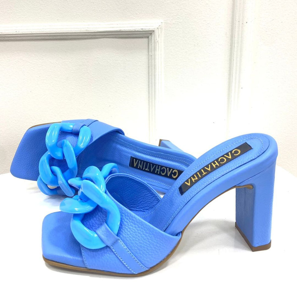 TACÒN - DEMETRIA - 7.5 - CUERO AZUL CIELO - CALZADO CACHATINA