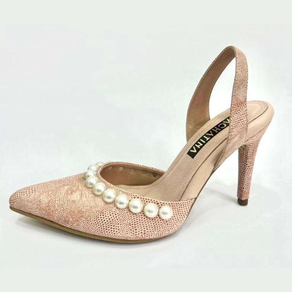 TACÒN - PERLOT - 8.5 - CUERO DEJAVU NUDE - CALZADO CACHATINA